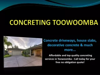 TOOWOOMBA CONCRETING | #1 Concrete Contractors