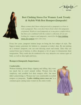 Best Online Clothing Stores for Women in Las Vegas | Malandra Boutique