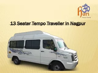13 Seater Tempo Traveller service in Nagpur
