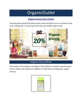 Organic Grocery Store Online in India