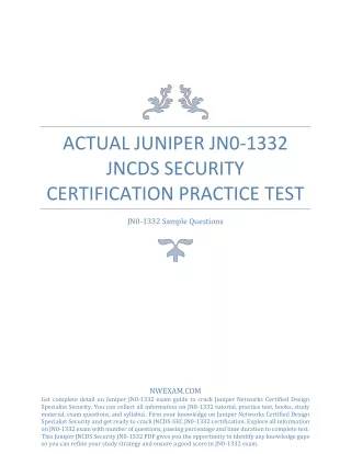 actual juniper jn0 1332 jncds security