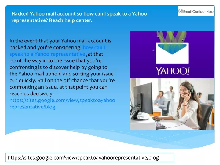 hacked yahoo mail account so how can i speak