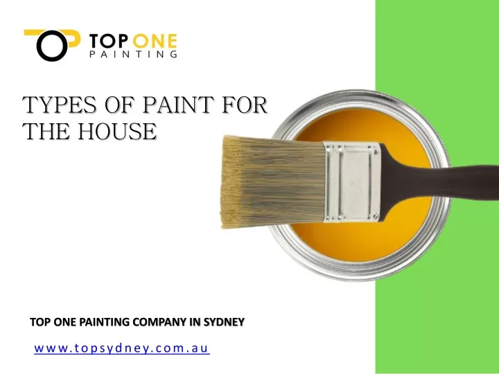 types of paint for the house