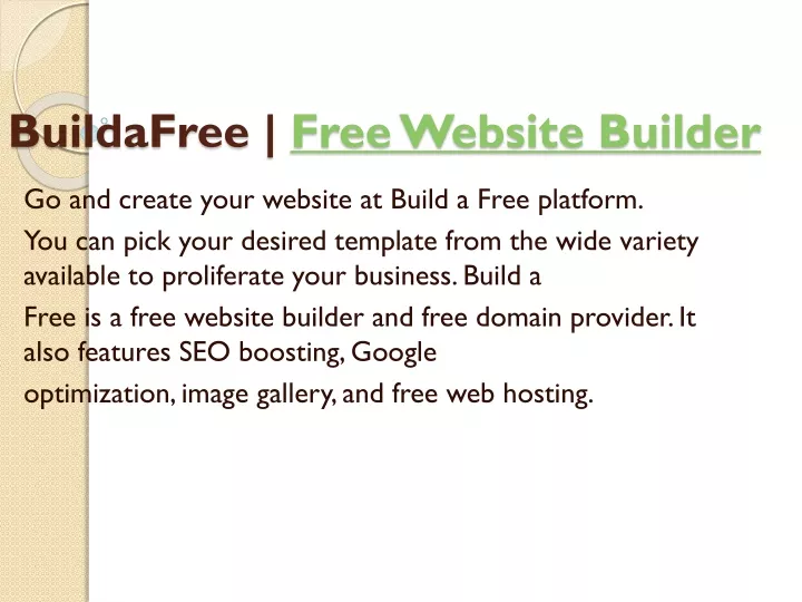 buildafree free website builder