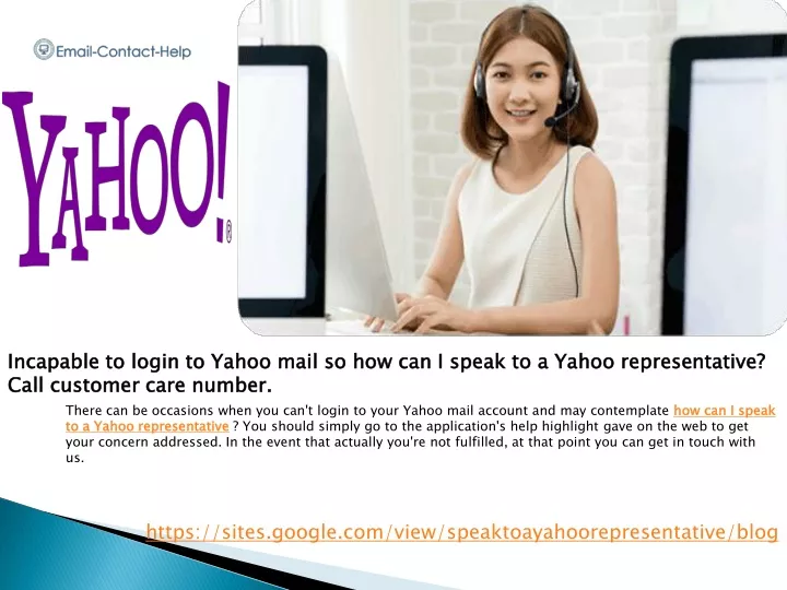 incapable to login to yahoo mail