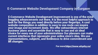 e commerce website development company in gurgaon