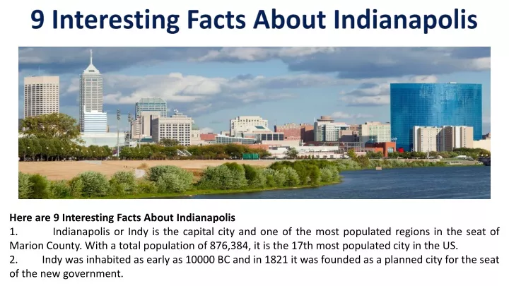 9 interesting facts about indianapolis