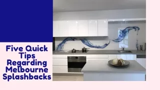 five quick tips regarding melbourne splashbacks