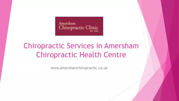 chiropractic services in amersham chiropractic health centre
