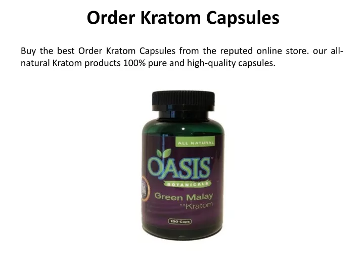 order kratom capsules