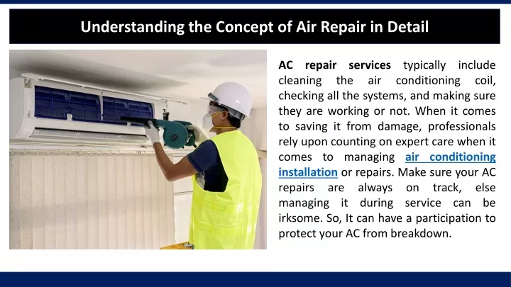understanding the concept of air repair in detail