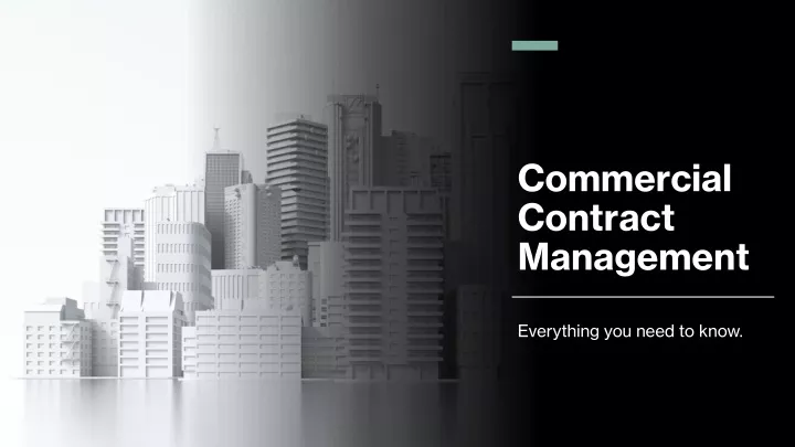 commercial contract management