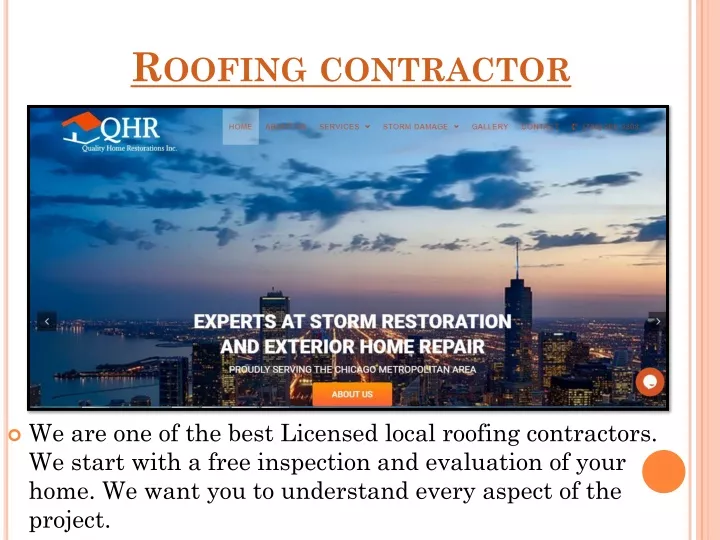 roofing contractor