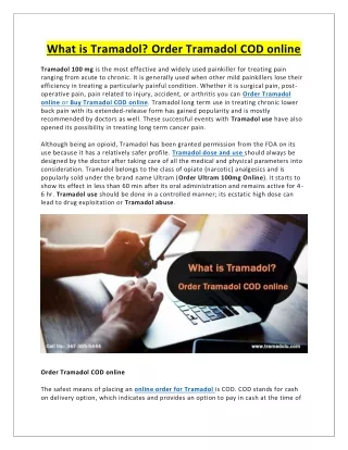 what is tramadol order tramadol cod online