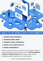 5 WAYS TO GO MOBILE WITH YOUR WEBSITE - slide 1