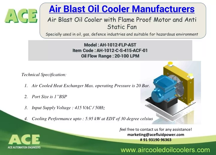air blast oil cooler manufacturers air blast