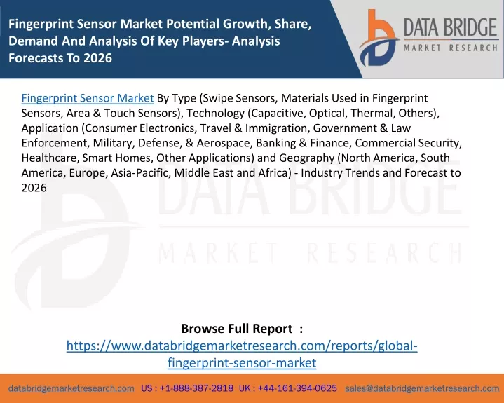 fingerprint sensor market potential growth share
