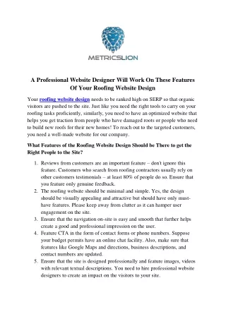 a professional website designer will work