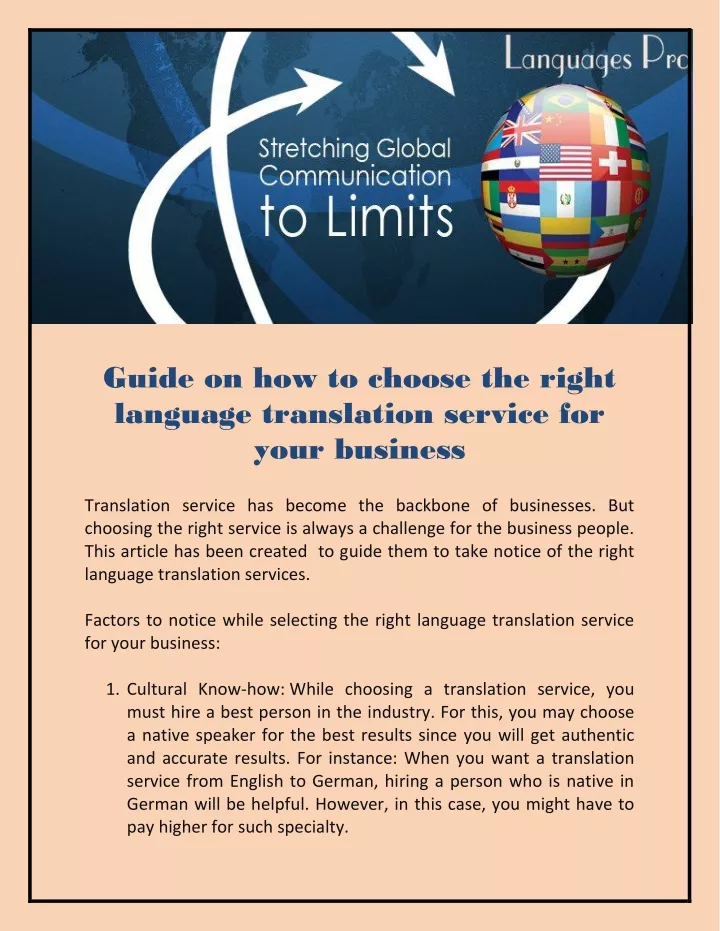 guide on how to choose the right language