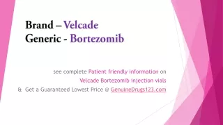 brand velcade generic bortezomib