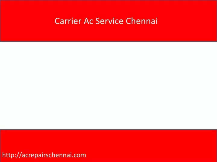 carrier ac service chennai