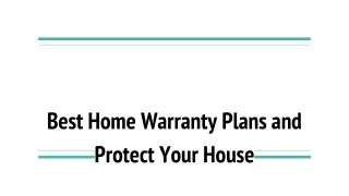 Must Have Home Warranty Plans
