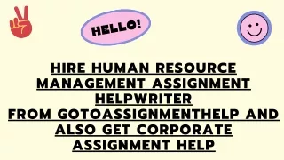 Human resource management assignment help | Corporate assignment help | Managerial Accounting assignment help