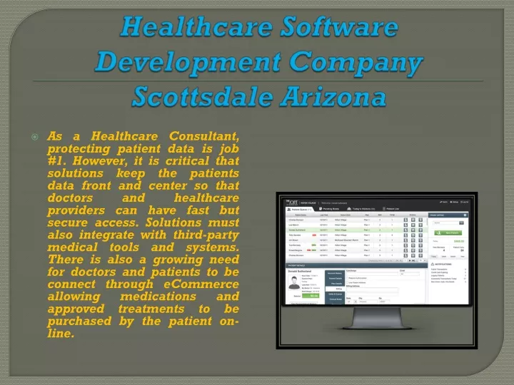 healthcare software development company scottsdale arizona