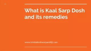 What is Kaal Sarp Dosh?