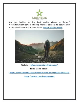 are you looking for the best wealth advisor