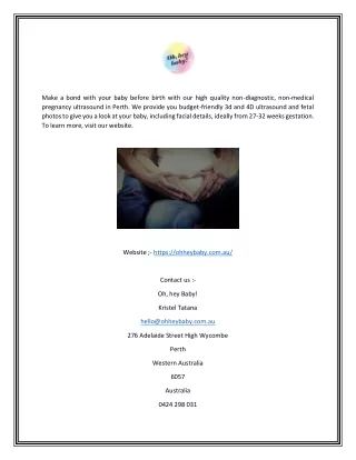 Pregnancy Ultrasound Perth | Ohheybaby.com.au