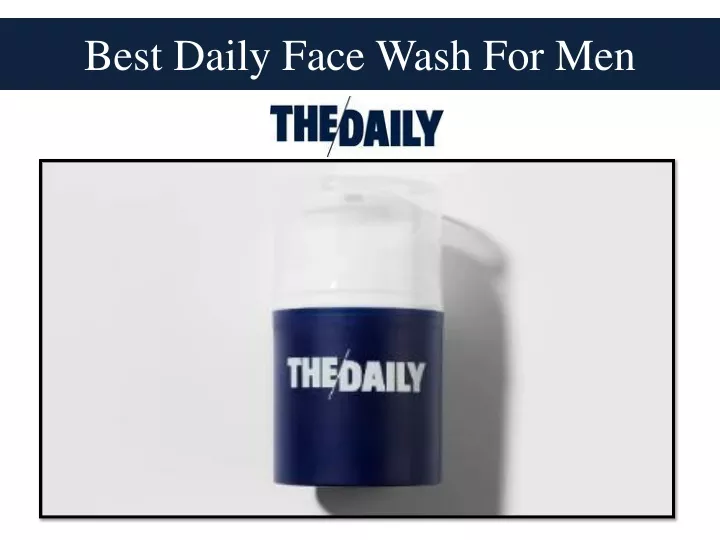 best daily face wash for men