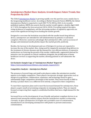 autoinjectors market share analysis growth impact