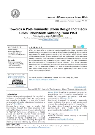 journal of contemporary urban affairs