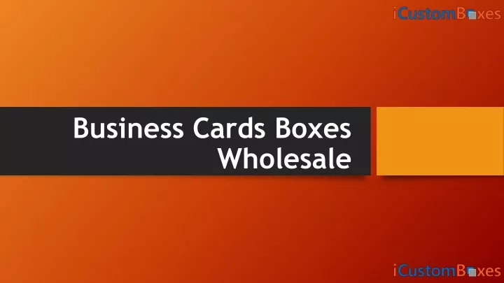 business cards boxes wholesale