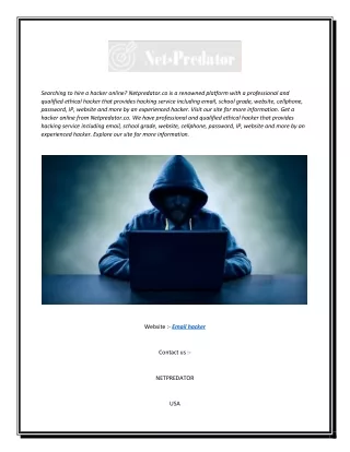 searching to hire a hacker online netpredator
