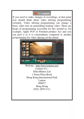 Video Editor on Mac | Moviemator.net
