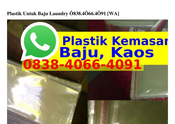 plastik untuk baju laundry 838 4 66 4 91 wa