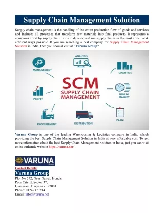 Supply Chain Management Solution