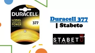 duracell 377 stabeto
