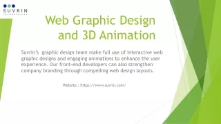 web graphic design and 3d animation