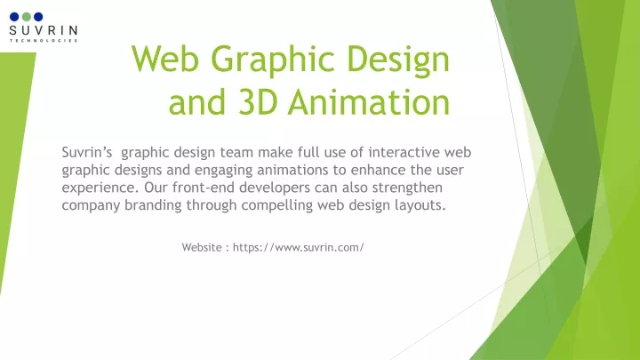 web graphic design and 3d animation