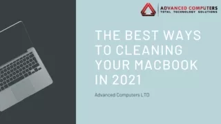 The Best Ways to Cleaning your MacBook in 2021