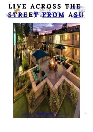 Student Apartments in Tempe