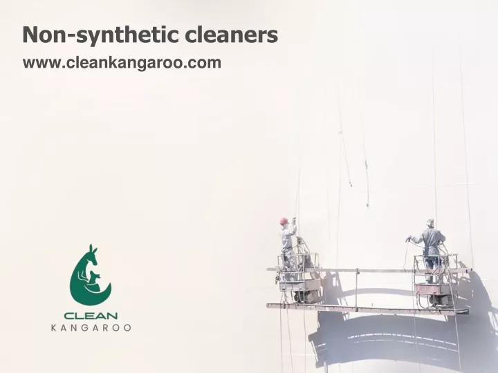 non synthetic cleaners