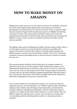 how t make m n n amazon