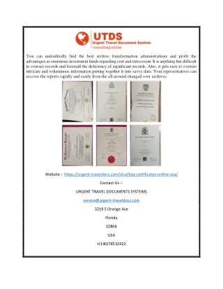 Buy Online Documents USA | Urgent-traveldocs.com