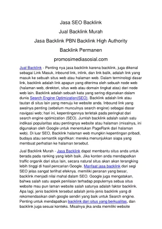 promosimediasosial.com Jasa Backlink Permanen Jual Jasa SEO Backlink