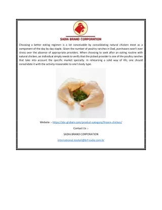 Wholesale Chicken Breast Suppliers | Sbc-globals.com