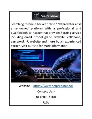 searching to hire a hacker online netpredator